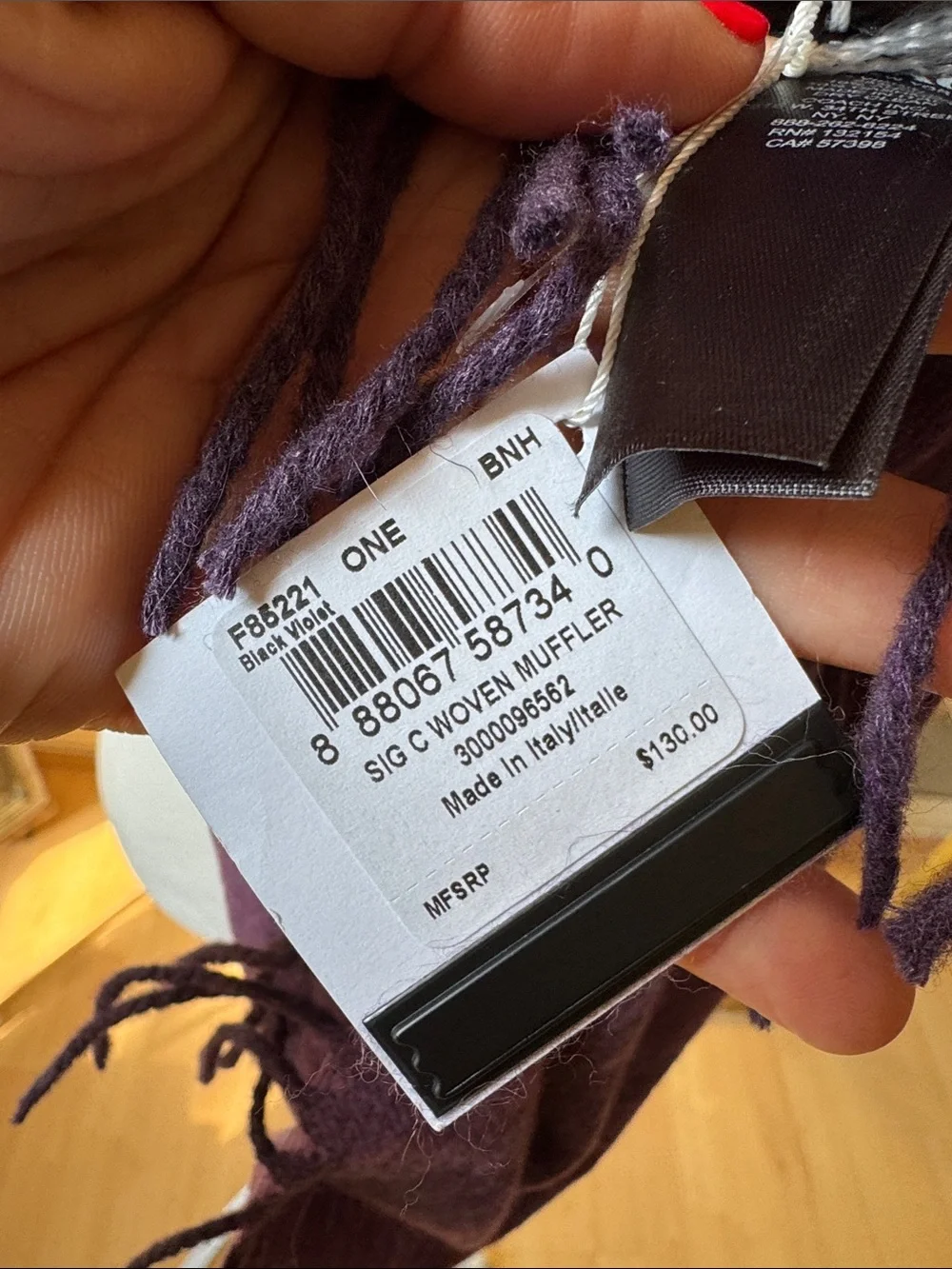 Coach signature scarf